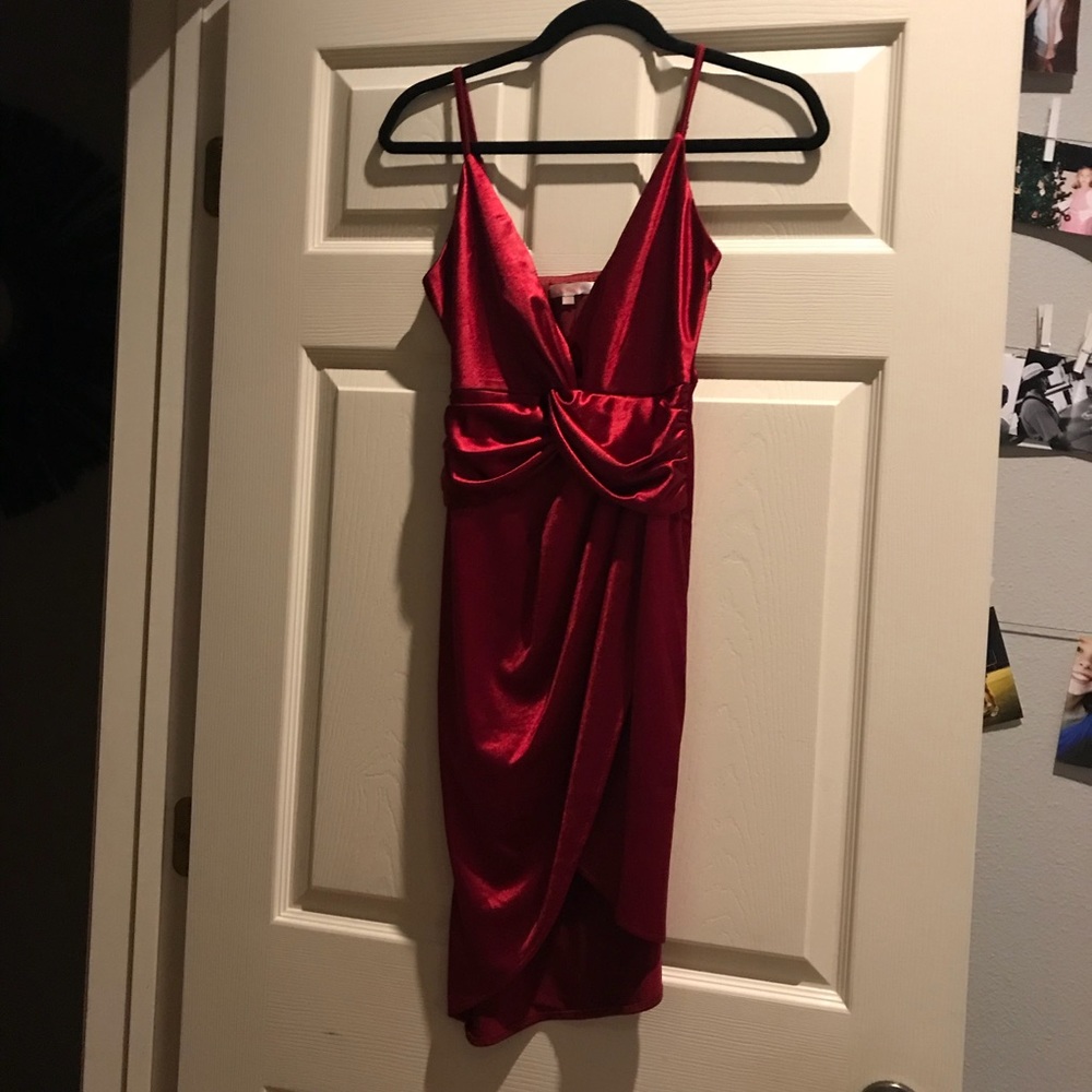 Red formal dress